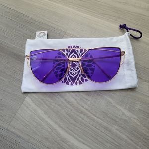RainbowOPTX sunglasses with indigo lenses